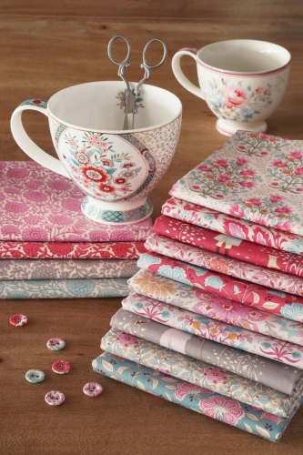 Tilda Patchwork Stoff Baumwolle - Aella Pink